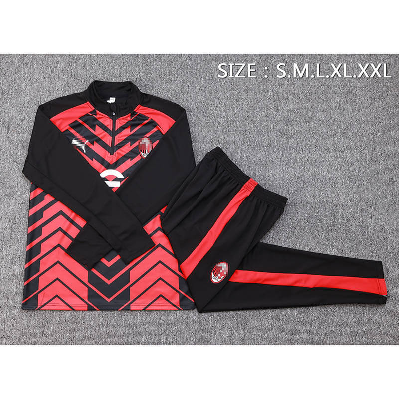 Sudadera Entrenamiento AC Milan 2023/2024 Negro/Rojo